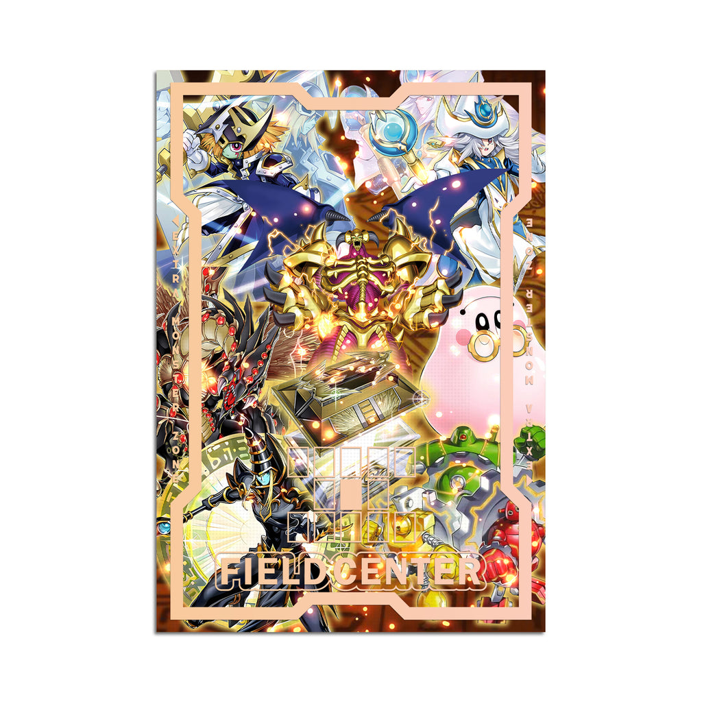 Centro de campo de metal del sarcófago brillante