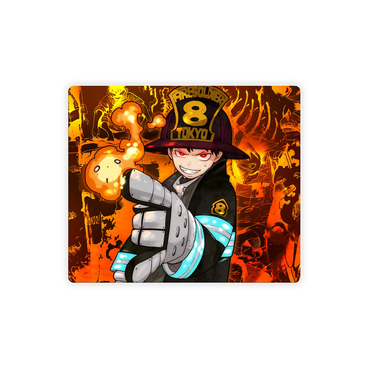 Enhance your gaming setup with our exclusive artwork Shinra Kusakabe mouse pad! Featuring a soft cloth surface for precise mouse tracking and a durable rubber base for a stable grip, this 10x8.5 inch mouse pad is the perfect blend of style and performance. Plus, it's machine washable for easy maintenance! Iris-anime-yugioh-mtg-pokemon-custom-artwork-premium-durable-rubber-ldb-duel 