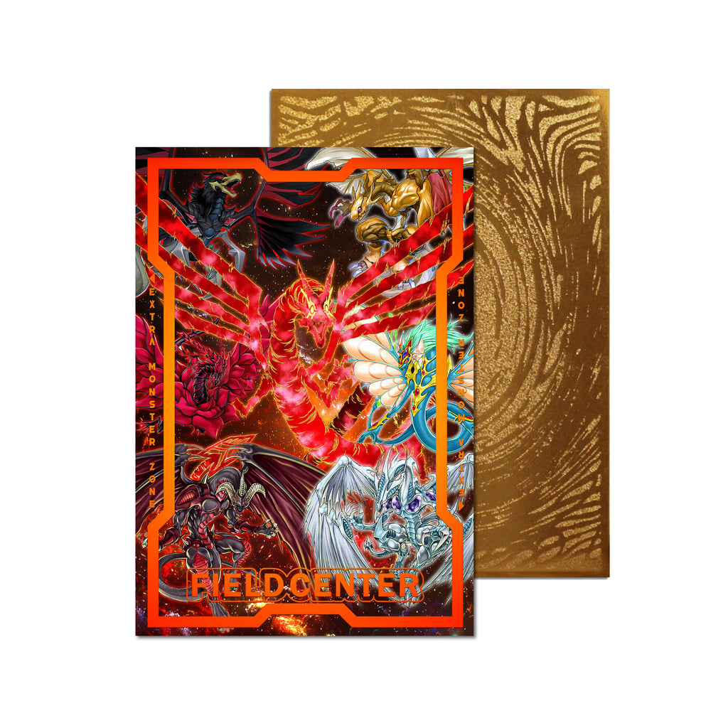 Centro de campo de metal del Dragón Rosa Negra