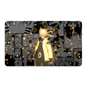Transform your dueling experience with LDB Duel featuring our exclusive art Six Paths Sage Mode playmat! Featuring a soft cloth top for smooth card movement and a durable rubber back for a secure grip, this 24x14 inch mat is machine washable and safe for cards and sleeves. Rasengan-anime-yugioh-mtg-pokemon-custom-artwork-premium-durable-rubber-ldb-duel