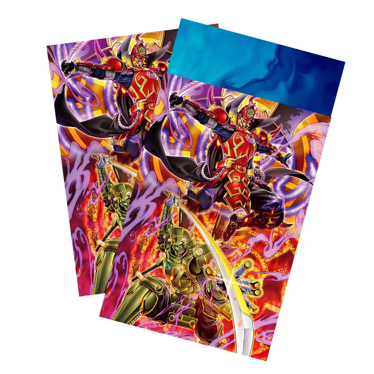 Keep your cards safe and stylish with our borderless card sleeves. Designed edge-to-edge to showcase your artwork, they offer a sleek, modern aesthetic. From LDB Duel, printed with the exclusive Six Samurai Archetype design for a fresh, premium feel.Enishi-yugioh-card-protection-standard-japanese-dragon-shield-LDB-Duel-borderless
