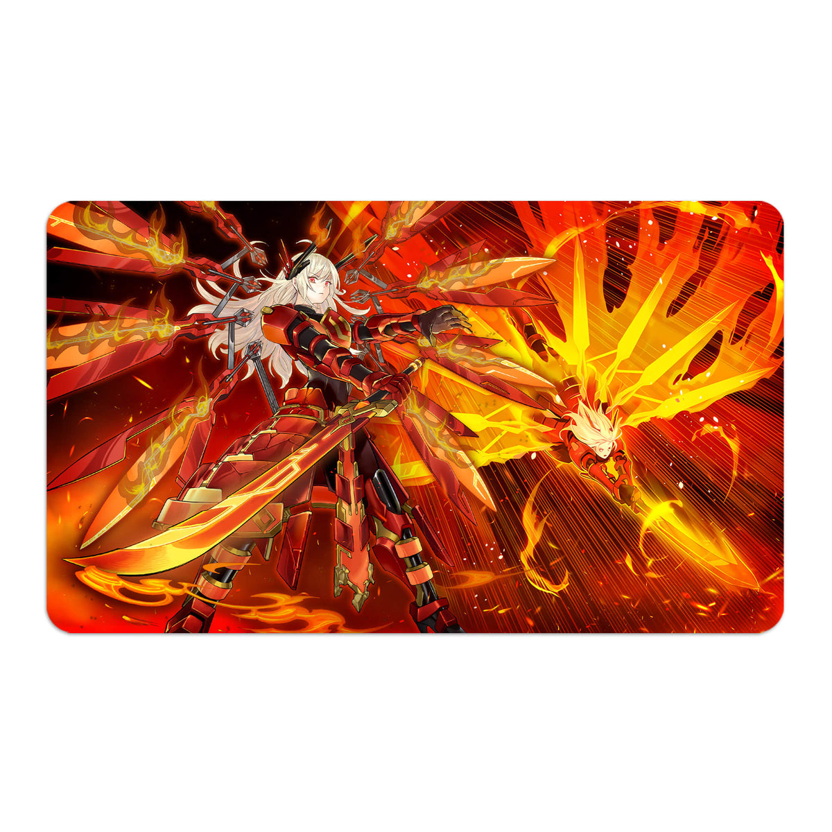 Transform your dueling experience with LDB Duel featuring our exclusive art Sky Striker Ace - Kagari playmat! Featuring a soft cloth top for smooth card movement and a durable rubber back for a secure grip, this 24x14 inch mat is machine washable and safe for cards and sleeves. Sky-Striker-yugioh-custom-artwork-premium-durable-rubber-ldb-duel