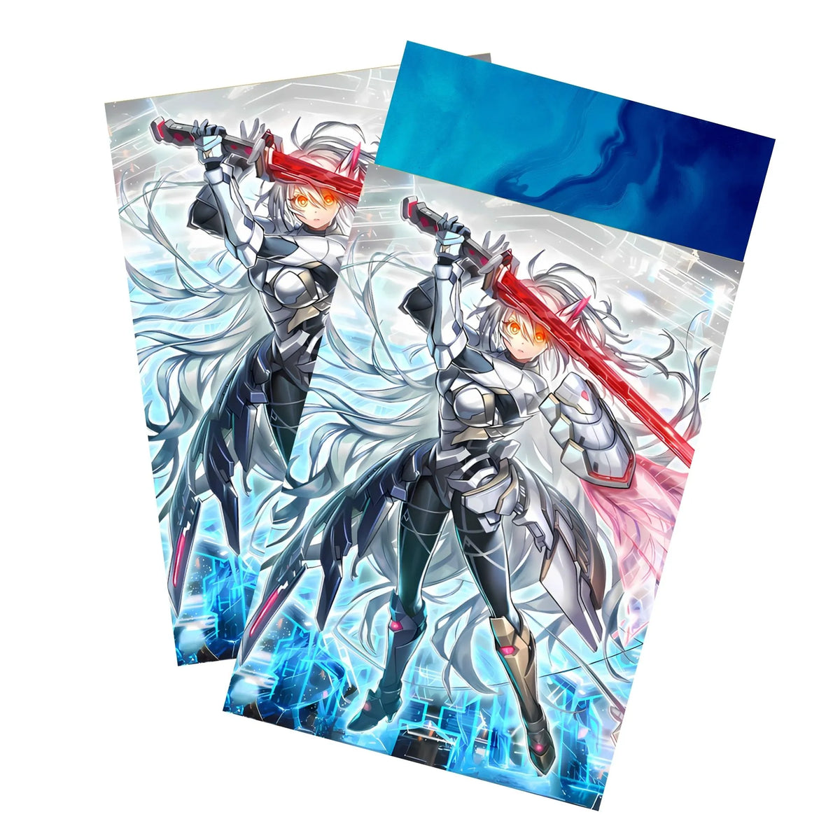 Keep your cards safe and stylish with our borderless card sleeves. Designed edge-to-edge to showcase your artwork, they offer a sleek, modern aesthetic. From LDB Duel, printed with the exclusive Sky Striker Ace - Zero design for a fresh, premium feel. Laser-Sword-yugioh-card-protection-standard-japanese-dragon-shield-LDB-Duel-borderless