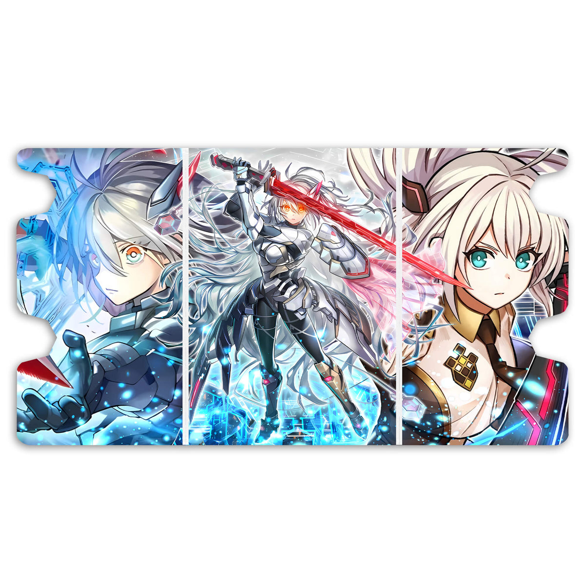 Here is the Full Lid Design of the Sky Striker Ace - Zero Mach 3 White Deck Box. Railgun-yugioh-custom-deck-portable-collector-LDB-Duel