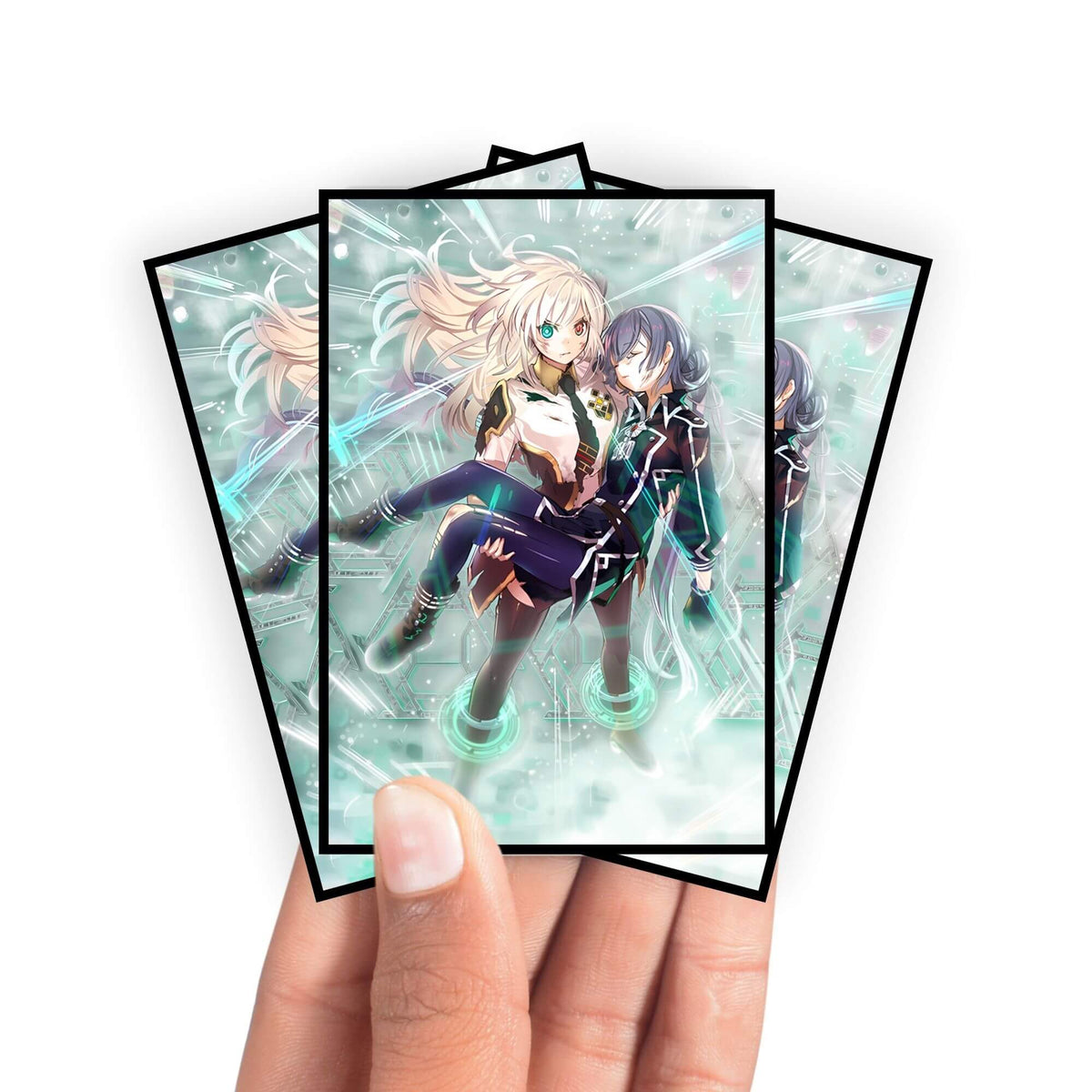 Enhance your cards with our elegant black border card sleeves, featuring a sleek, sophisticated design for a bold, modern aesthetic. From LDB Duel. Perfect for showcasing your collection, these sleeves are printed with our exclusive Sky Striker Mobilize - Linkage! design. Camellia-yugioh-card-protection-standard-japanese-dragon-shield-LDB-Duel-black