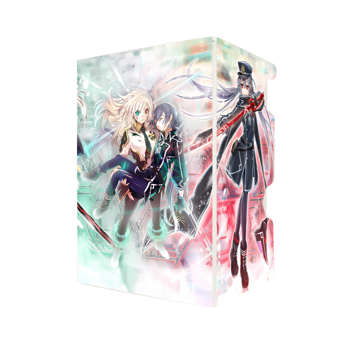 Here's another quality white deck box from LDB Duel featuring our exclusive Sky Striker Mobilize - Linkage! art. Fits all types of trading card games, including Pokémon, Yu-Gi-Oh! and Magic The Gathering. The perfect card holder for the TCG player safely holds up to 100 double-sleeved cards. EVEN in extra thick sleeves. Comes with a pull-out dice tray. Sky-Striker-yugioh-tcg-accessories-card-storage-LDB-Duel