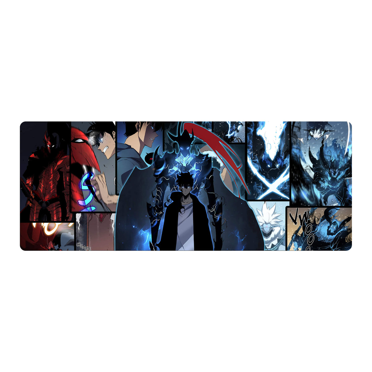 Level up your gaming setup from the LDB Duel featuring our exclusive Solo Leveling mouse pad! Designed for gamers who value precision and comfort, this 31x12 inch masterpiece boasts a soft cloth surface for ultra-smooth tracking and a non-slip rubber base for stability during intense battles. Stylish, durable, and machine washable, it's the ultimate accessory for your desk.Baruka-yugioh-mtg-pokemon-custom-artwork-premium-durable-rubber-ldb-duel