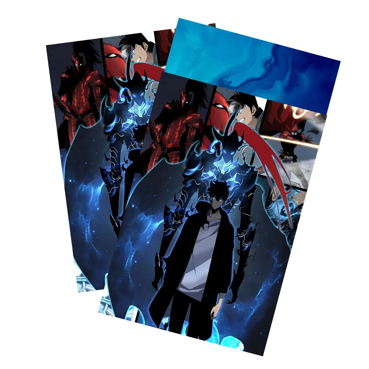 Keep your cards safe and stylish with our borderless card sleeves. Designed edge-to-edge to showcase your artwork, they offer a sleek, modern aesthetic. From LDB Duel, printed with the exclusive Solo Leveling design for a fresh, premium feel. Igris-anime-card-protection-standard-japanese-dragon-shield-LDB-Duel-borderless