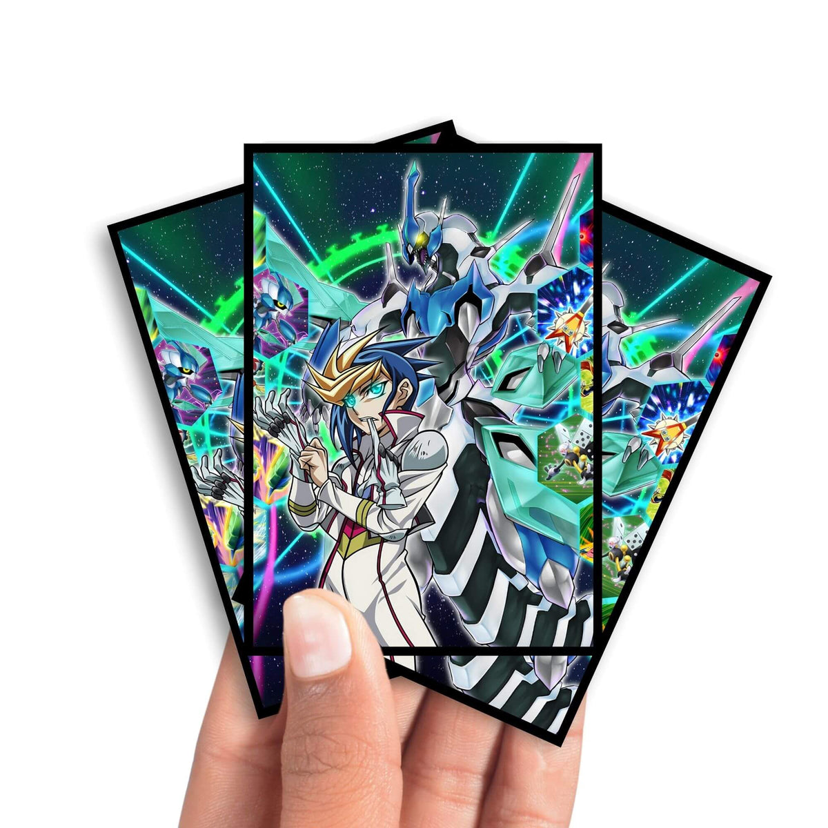 Enhance your cards with our elegant black border card sleeves, featuring a sleek, sophisticated design for a bold, modern aesthetic. From LDB Duel. Perfect for showcasing your collection, these sleeves are printed with our exclusive Speedroid design. Block-n-Roll-yugioh-mtg-pokemon-card-protection-standard-japanese-dragon-shield-LDB-Duel-black