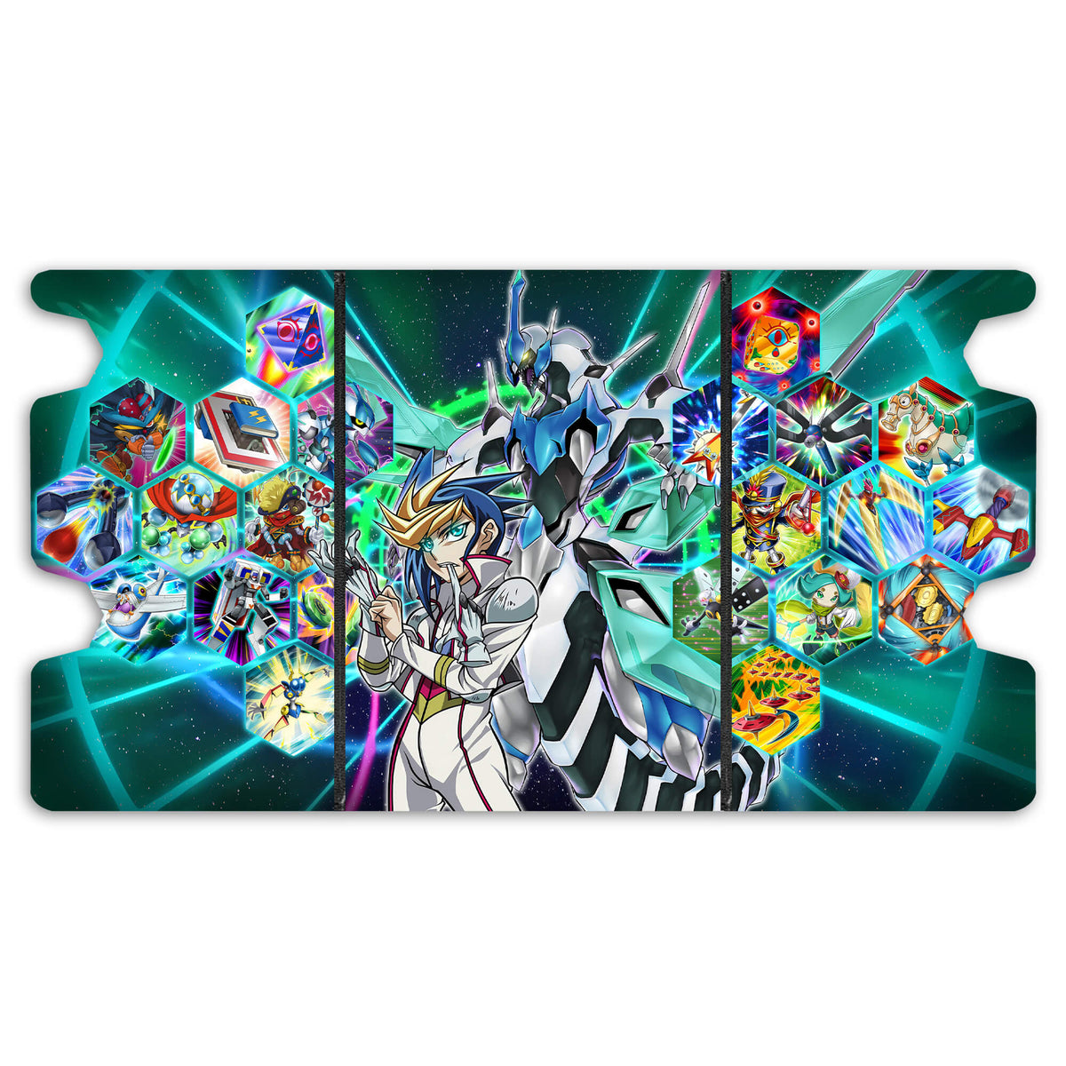Here is the Full Lid Design of the Speedroid Mach 3 Black Deck Box. Yugo-yugioh-custom-art-leather-durable-LDB-Duel