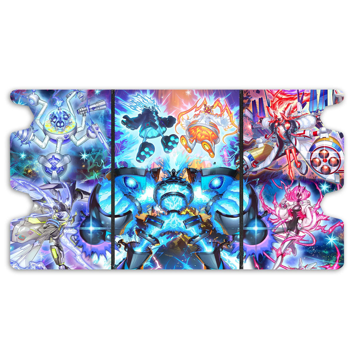 Here is the Full Lid Design of the Spright Archetype Mach 3 Black Deck Box. Spright-Blue-yugioh-custom-art-leather-durable-LDB-Duel