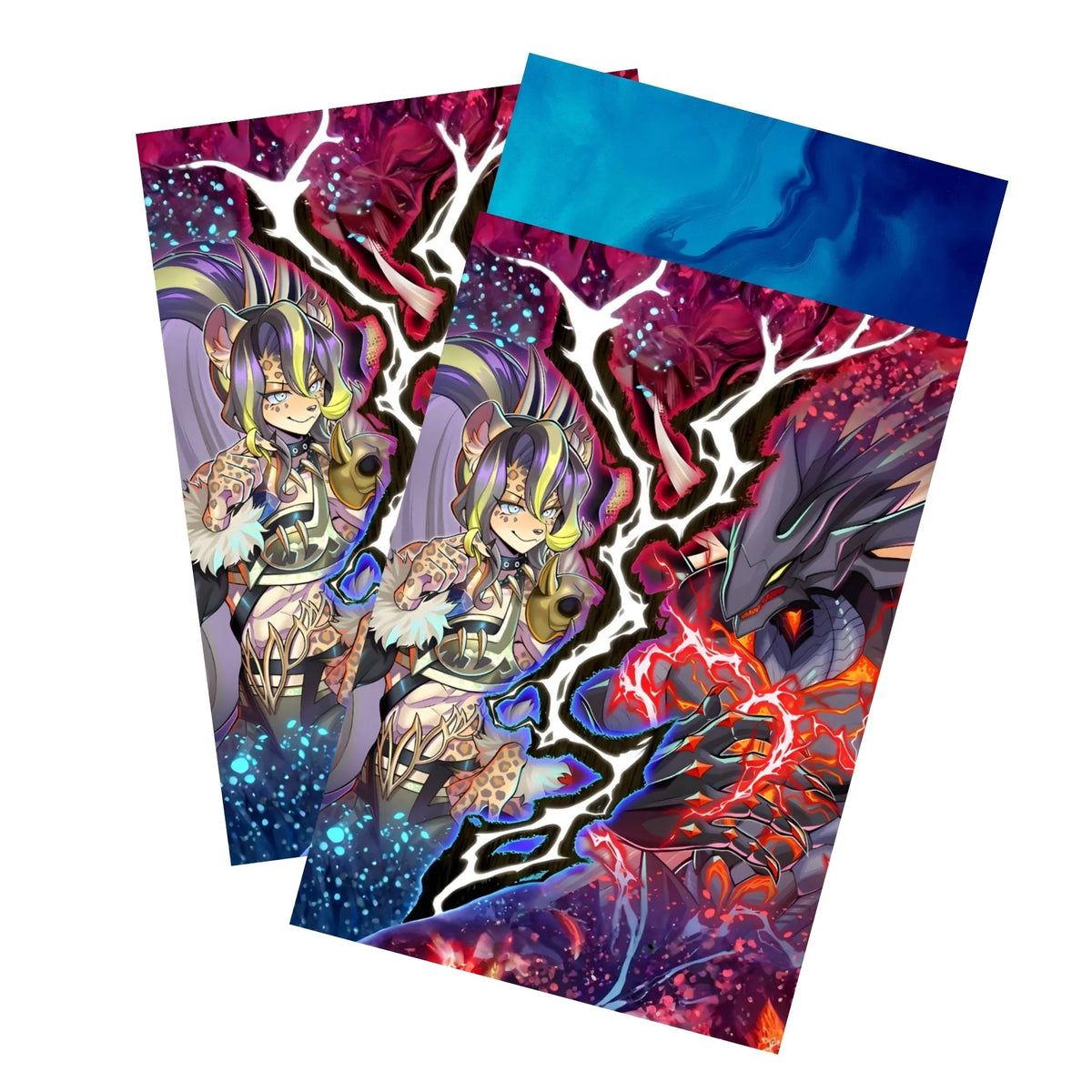 Keep your cards safe and stylish with our borderless card sleeves. Designed edge-to-edge to showcase your artwork, they offer a sleek, modern aesthetic. From LDB Duel, printed with the exclusive Stake Your Soul design for a fresh, premium feel.Pantera-yugioh-card-protection-standard-japanese-dragon-shield-LDB-Duel-borderless