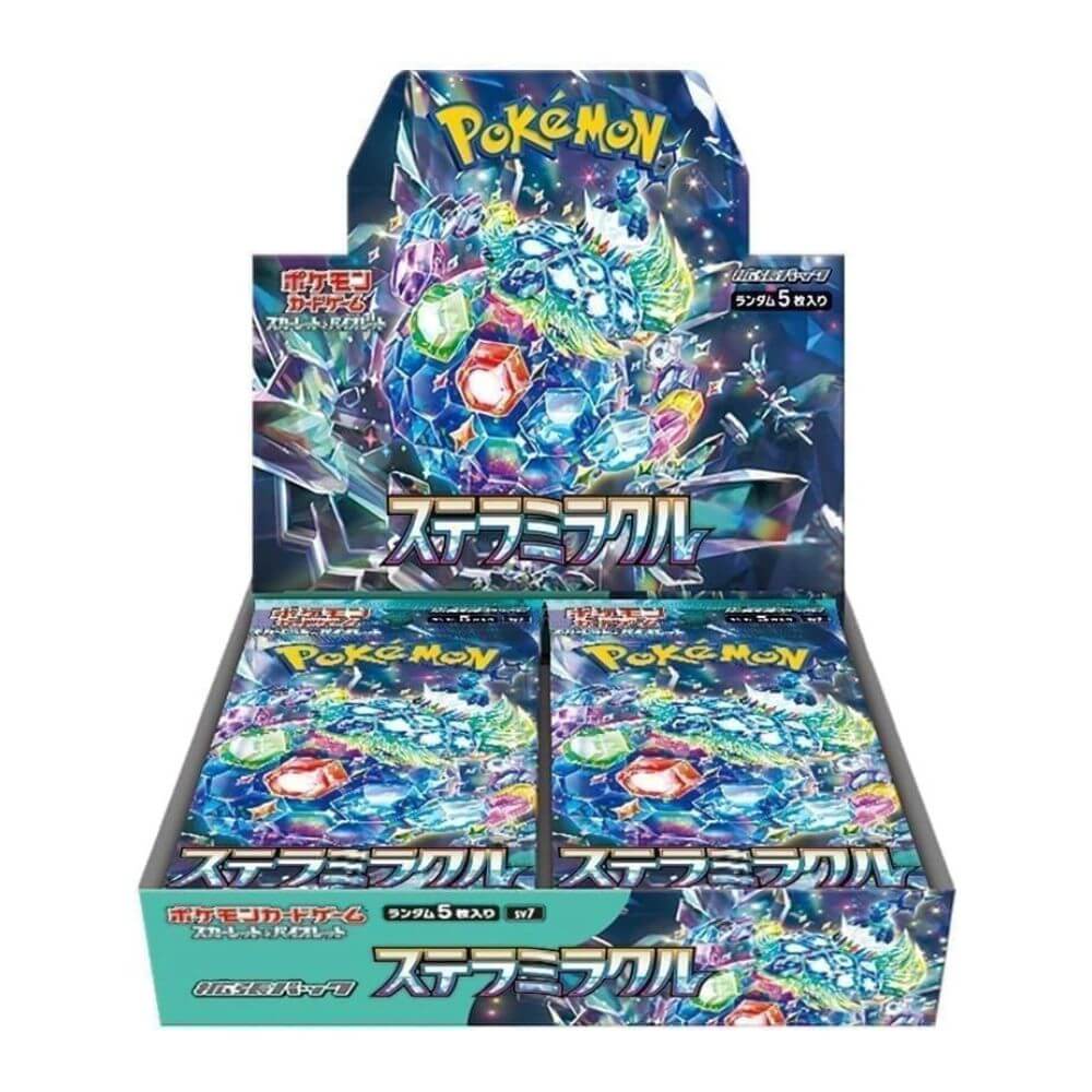 Upgrade your collecting game with LDB Duel featuring our exclusive Stellar Miracle - Japanese Booster Box selection! Perfect for sealed collectors and players alike, each booster box is designed to give you an exciting pack-opening experience with premium cards, chase rares, and set-defining pulls. Whether you're building your deck or expanding your collection, this is the best way to experience the thrill of the PKMN TCG in every box. Terapagos-pokemon-tcg-booster-box-card-LDB-Duel