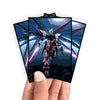 Enhance your cards with our elegant black border card sleeves, featuring a sleek, sophisticated design for a bold, modern aesthetic. From LDB Duel. Perfect for showcasing your collection, these sleeves are printed with our exclusive Strike Gundam design. Gundam-anime-card-protection-standard-japanese-dragon-shield-LDB-Duel-black