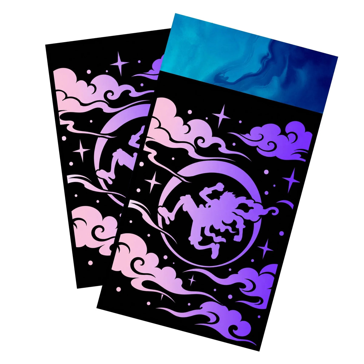 Enhance your cards with our elegant black border card sleeves, featuring a sleek, sophisticated design for a bold, modern aesthetic. From LDB Duel. Perfect for showcasing your collection, these sleeves are printed with our exclusive Sun God Luffy design. Luffy-onepiece-card-protection-standard-japanese-dragon-shield-LDB-Duel-black