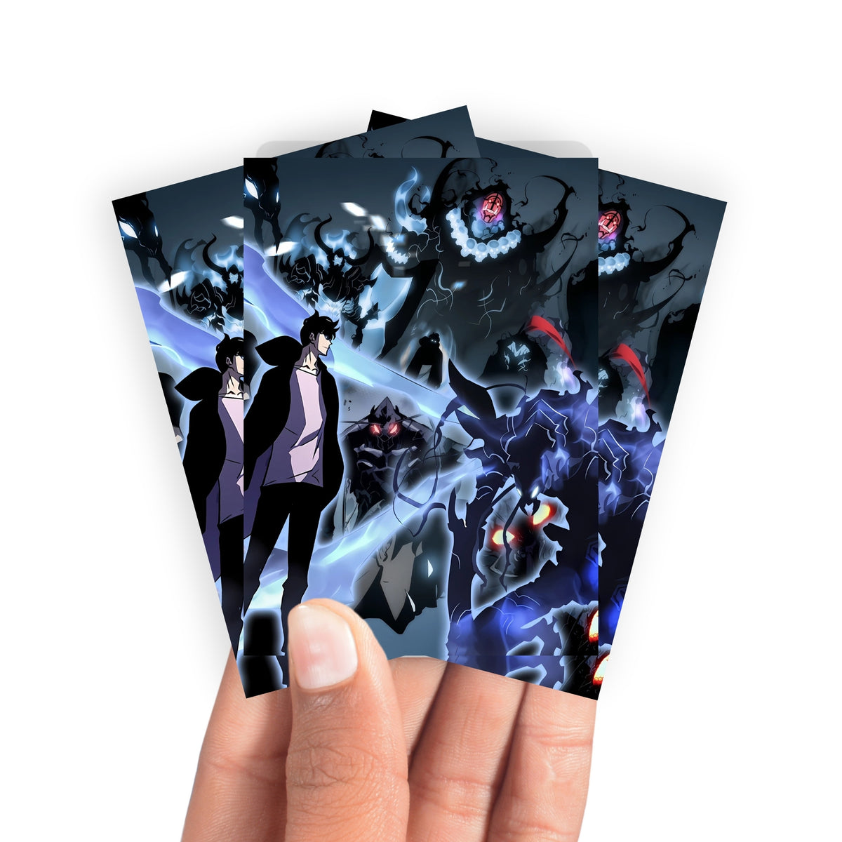 Keep your cards safe and stylish with our borderless card sleeves. Designed edge-to-edge to showcase your artwork, they offer a sleek, modern aesthetic. From LDB Duel, printed with the exclusive Sung Jinwoo design for a fresh, premium feel.Solo-Leveling-yugioh-mtg-pokemon-card-protection-standard-japanese-dragon-shield-LDB-Duel-borderless