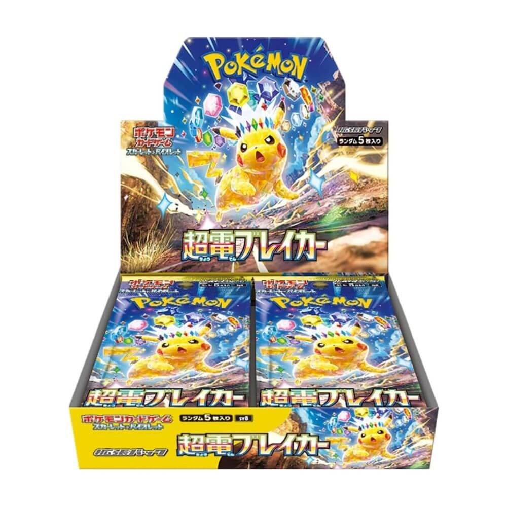 Upgrade your collecting game with LDB Duel featuring our exclusive Super Electric Breaker - Japanese Booster Box selection! Perfect for sealed collectors and players alike, each booster box is designed to give you an exciting pack-opening experience with premium cards, chase rares, and set-defining pulls. Whether you're building your deck or expanding your collection, this is the best way to experience the thrill of the PKMN TCG in every box. Pikachu-pokemon-tcg-booster-box-card-LDB-Duel