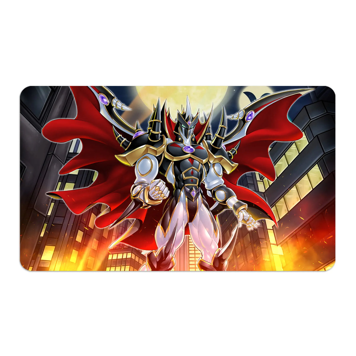 Transform your dueling experience with LDB Duel featuring our exclusive art Supreme Darkness playmat! Featuring a soft cloth top for smooth card movement and a durable rubber back for a secure grip, this 24x14 inch mat is machine washable and safe for cards and sleeves. Jaden-Yuki-yugioh-custom-artwork-premium-durable-rubber-ldb-duel