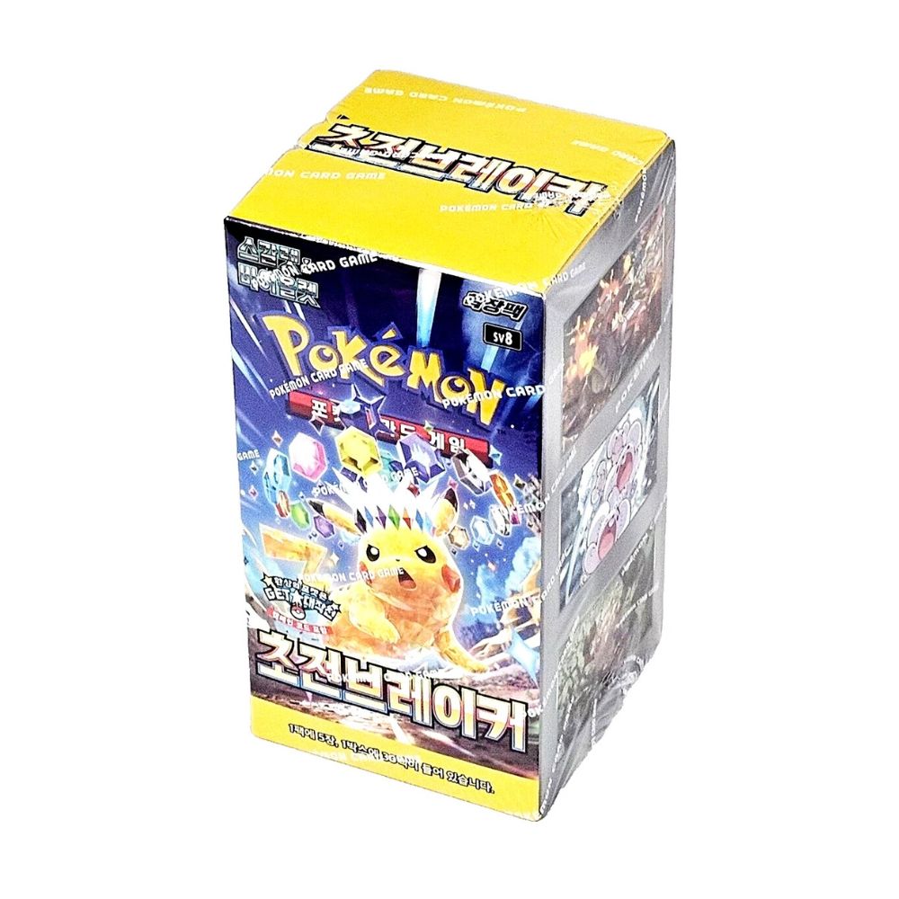 Upgrade your collecting game with LDB Duel featuring our exclusive Surging Sparks - Super Electric Breaker - Korean Booster Box selection! Perfect for sealed collectors and players alike, each booster box is designed to give you an exciting pack-opening experience with premium cards, chase rares, and set-defining pulls. Whether you're building your deck or expanding your collection, this is the best way to experience the thrill of the PKMN TCG in every box. Pikachu-pokemon-tcg-booster-box-card-LDB-Duel