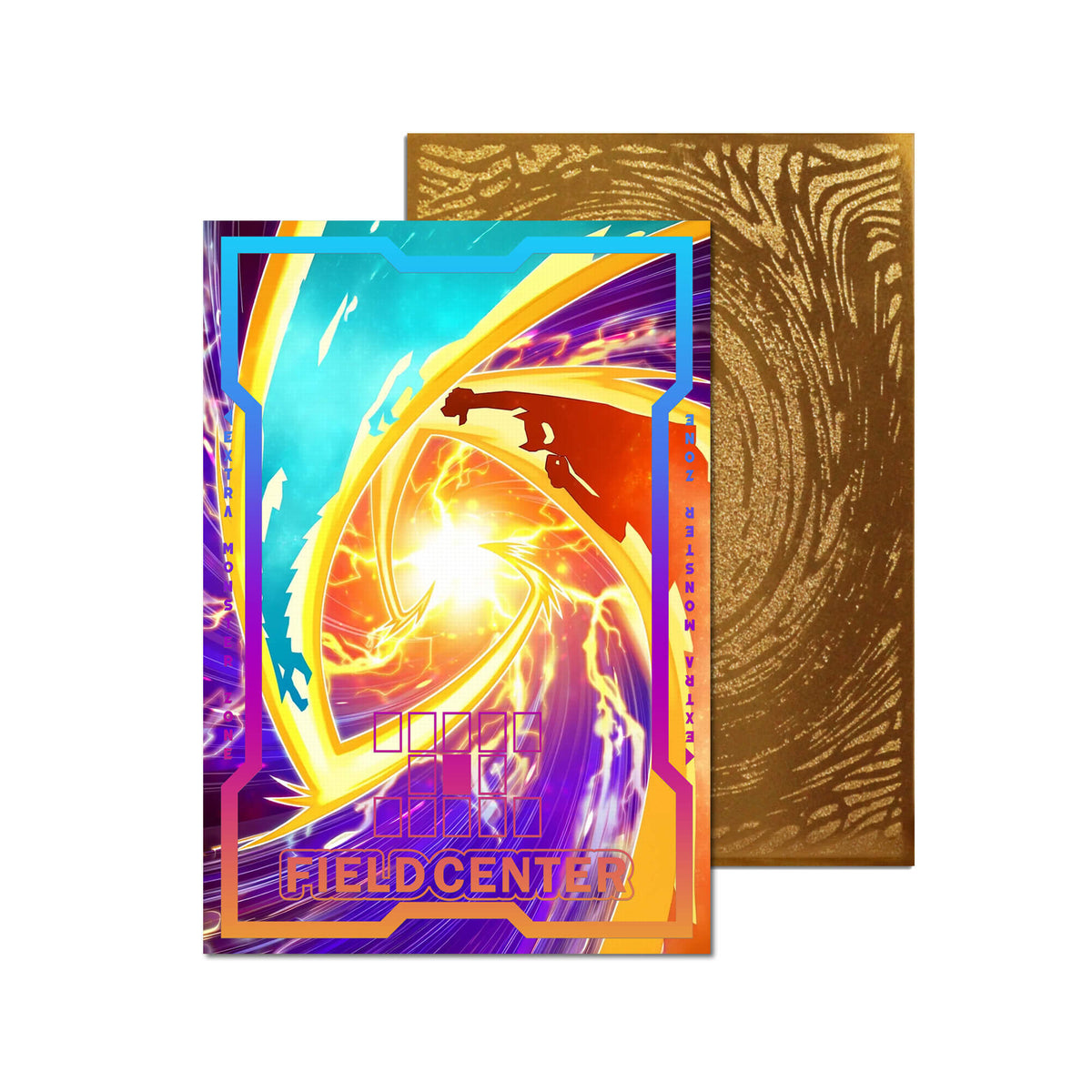 Centre de terrain en métal Dragon Rose noire