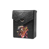 Enhance your TCG storage with the Swordsoul Mach 2 Black deck box, available in options for 60 or 80 single-card sleeves. Sold by LDB Duel. Crafted from durable faux leather, it includes a built-in belt loop, a strong magnetic snap, and showcases our exclusive Swordsoul design—ideal for TCG enthusiasts on the move! Illusory-Blade-yugioh-mtg-pokemon-tcg-accessories-card-storage-LDB-Duel-black