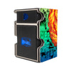 Here is the Right View of the Tanjiro Kamado Mach 3 Black Deck Box. CrossSlash-anime-deck-tray-dice-tray-LDB-Duel