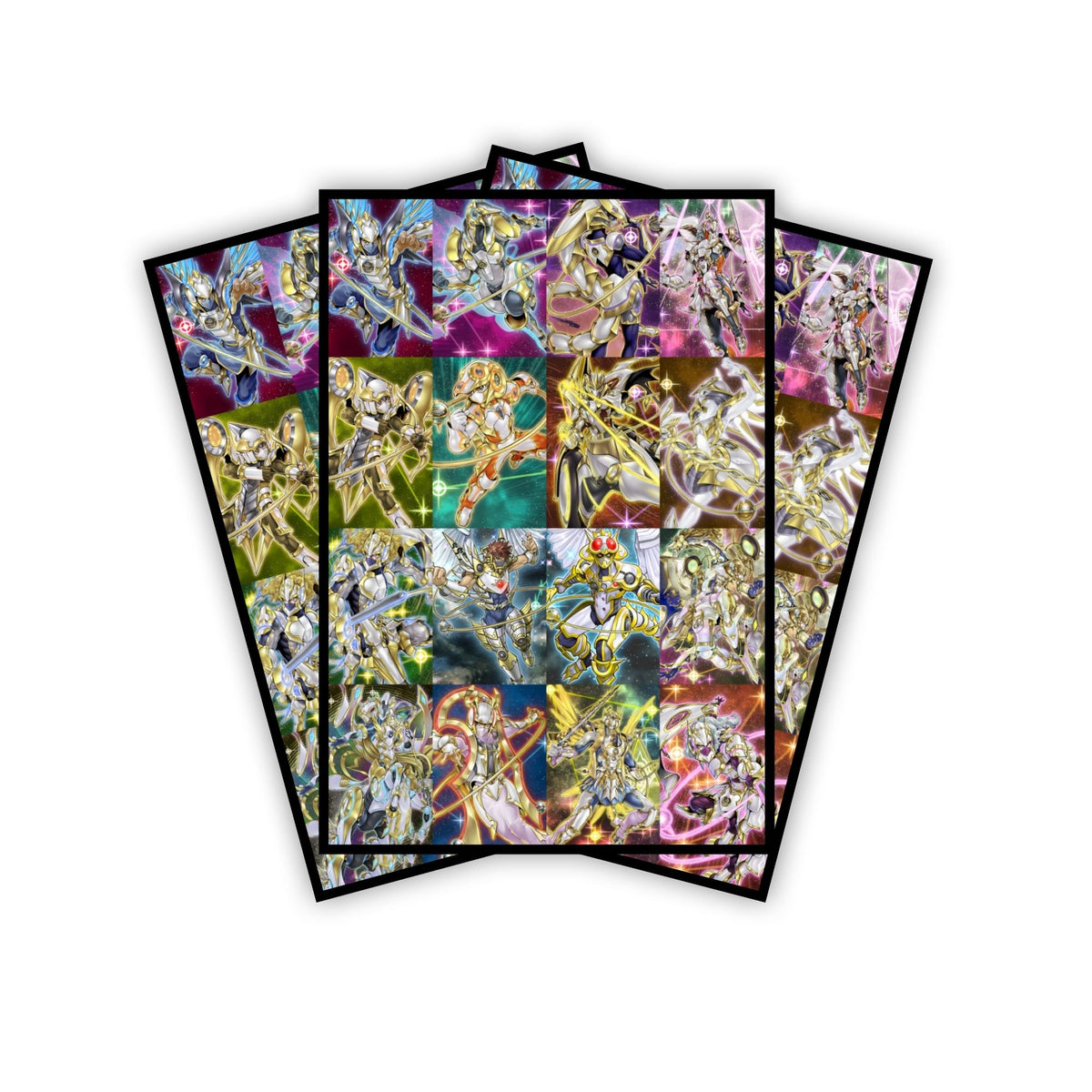 Enhance your cards with our elegant black border card sleeves, featuring a sleek, sophisticated design for a bold, modern aesthetic. From LDB Duel. Perfect for showcasing your collection, these sleeves are printed with our exclusive Tellarknight Archetype design. Tellarknight-yugioh-mtg-pokemon-card-protection-standard-japanese-dragon-shield-LDB-Duel-black