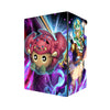 Here's another quality black deck box from LDB Duel featuring our exclusive The Chaos Trinity art. Fits all types of trading card games, including Pokémon, Yu-Gi-Oh! and Magic The Gathering. The perfect card holder for the TCG player safely holds up to 100 double-sleeved cards. EVEN in extra thick sleeves. Comes with a pull-out dice tray. Chaos-Origins-yugioh-tcg-accessories-card-storage-LDB-Duel