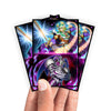 Enhance your cards with our elegant black border card sleeves, featuring a sleek, sophisticated design for a bold, modern aesthetic. From LDB Duel. Perfect for showcasing your collection, these sleeves are printed with our exclusive The Chaos Trinity design. Chaos-Origins-yugioh-card-protection-standard-japanese-dragon-shield-LDB-Duel-black