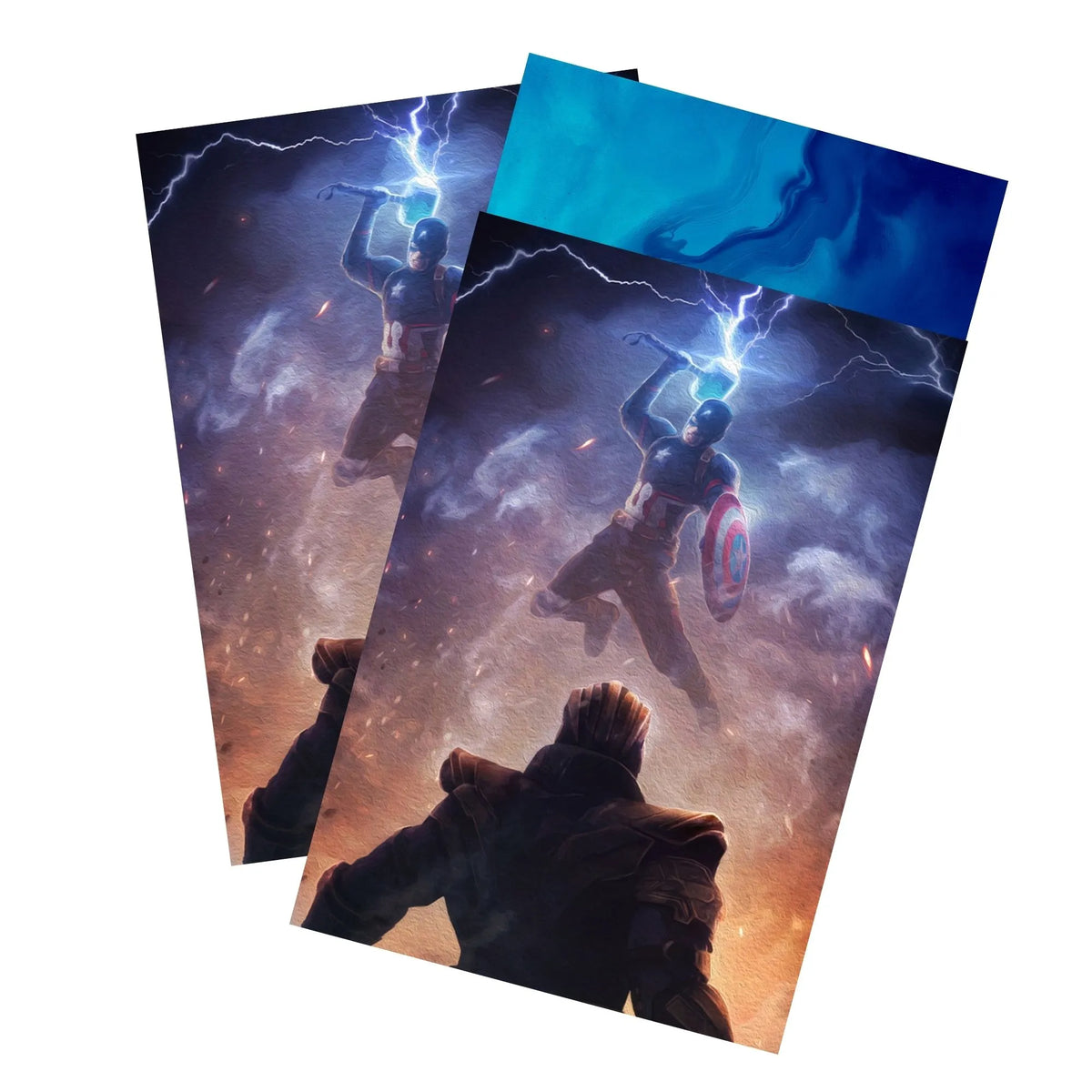 Keep your cards safe and stylish with our borderless card sleeves. Designed edge-to-edge to showcase your artwork, they offer a sleek, modern aesthetic. From LDB Duel, printed with the exclusive The Endgame design for a fresh, premium feel.Thanos-mtg-card-protection-standard-japanese-dragon-shield-LDB-Duel-borderless