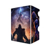 Here's another quality white deck box from LDB Duel featuring our exclusive The Endgame art. Fits all types of trading card games, including Pokémon, Yu-Gi-Oh! and Magic The Gathering. The perfect card holder for the TCG player safely holds up to 100 double-sleeved cards. EVEN in extra thick sleeves. Comes with a pull-out dice tray. Infinity-Stone-mtg-tcg-accessories-card-storage-LDB-Duel