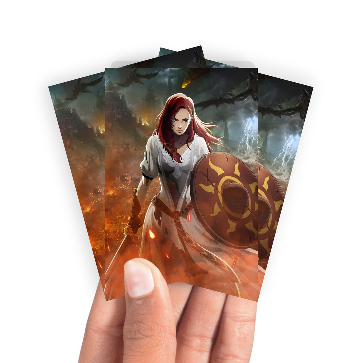 Keep your cards safe and stylish with our borderless card sleeves. Designed edge-to-edge to showcase your artwork, they offer a sleek, modern aesthetic. From LDB Duel, printed with the exclusive The Lord of the Rings design for a fresh, premium feel.Hera-yugioh-mtg-pokemon-card-protection-standard-japanese-dragon-shield-LDB-Duel-borderless