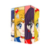 Here's another quality black deck box from LDB Duel featuring our exclusive The Sailor Guardians art. Fits all types of trading card games, including Pokémon, Yu-Gi-Oh! and Magic The Gathering. The perfect card holder for the TCG player safely holds up to 100 double-sleeved cards. EVEN in extra thick sleeves. Comes with a pull-out dice tray. Sailormoon-yugioh-mtg-pokemon-tcg-accessories-card-storage-LDB-Duel