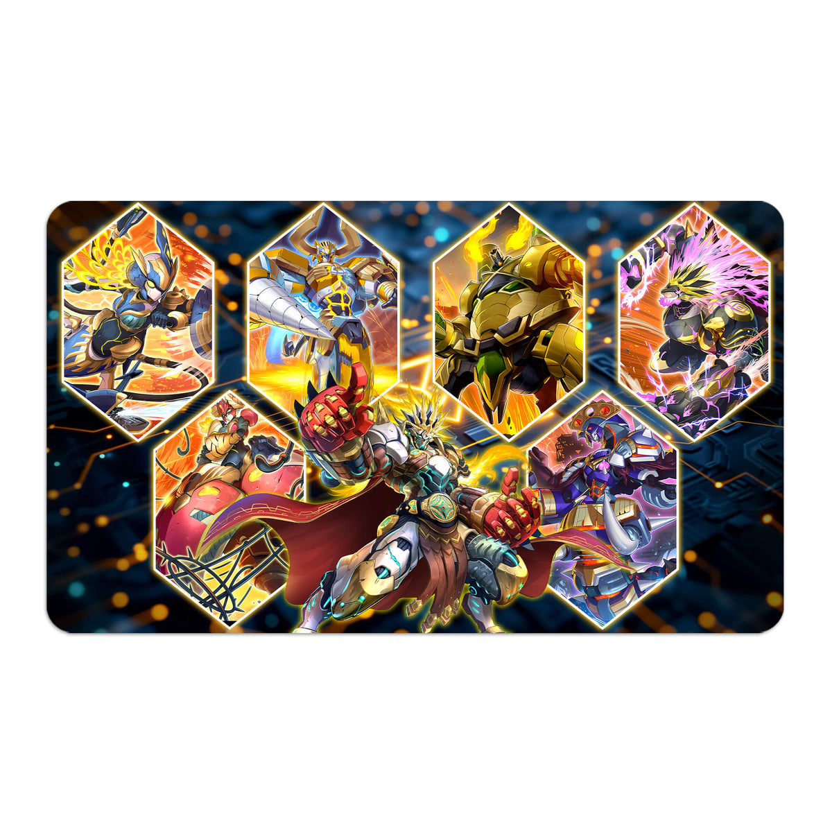 Transform your dueling experience with LDB Duel featuring our exclusive art Therion Archetype playmat! Featuring a soft cloth top for smooth card movement and a durable rubber back for a secure grip, this 24x14 inch mat is machine washable and safe for cards and sleeves. Serionzu-yugioh-mtg-pokemon-custom-artwork-premium-durable-rubber-ldb-duel