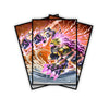Enhance your cards with our elegant black border card sleeves, featuring a sleek, sophisticated design for a bold, modern aesthetic. From LDB Duel. Perfect for showcasing your collection, these sleeves are printed with our exclusive Therion Irregular design. Therion-yugioh-mtg-pokemon-card-protection-standard-japanese-dragon-shield-LDB-Duel-black