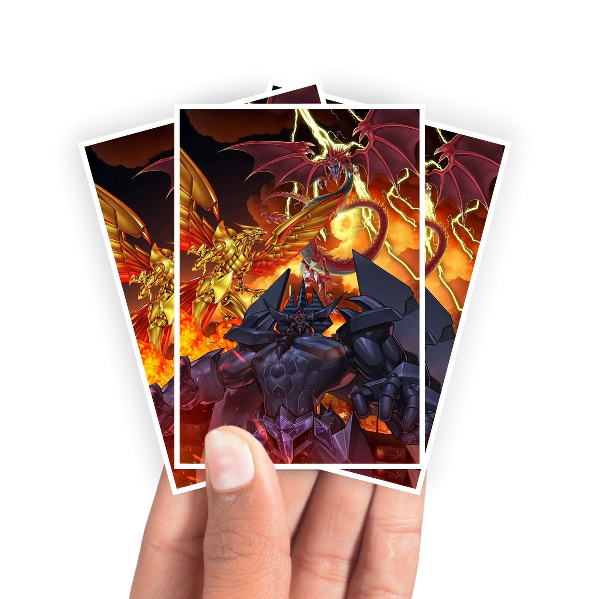 Protect and enhance your cards with our clean and crisp white border card sleeves. Featuring a minimalist design that complements any artwork, these sleeves offer a bright, timeless look. From LDB Duel. Printed with our exclusive Egyptian Gods design for a fresh and premium finish. Marik-Ishtar-yugioh-mtg-pokemon-card-protection-standard-japanese-dragon-shield-LDB-Duel-white