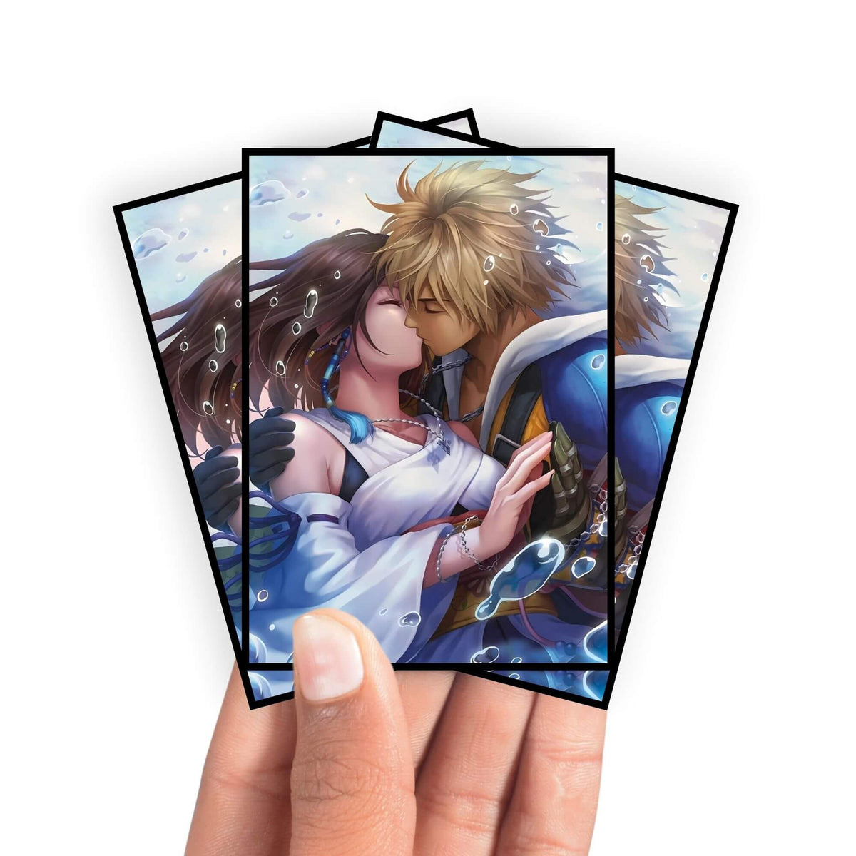 Enhance your cards with our elegant black border card sleeves, featuring a sleek, sophisticated design for a bold, modern aesthetic. From LDB Duel. Perfect for showcasing your collection, these sleeves are printed with our exclusive Together Forever design. Caladbolg-mtg-yugioh-pokemon-card-protection-standard-japanese-dragon-shield-LDB-Duel-black