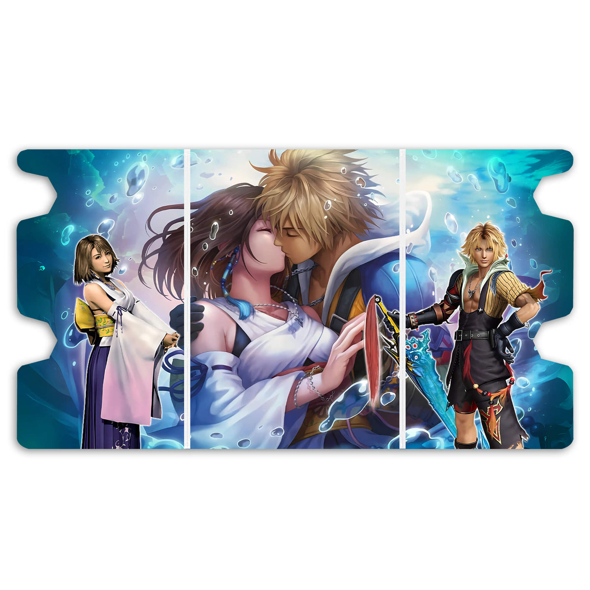 Here is the Full Lid Design of the Together Forever Mach 3 White Deck Box. Tidus-mtg-custom-deck-portable-collector-LDB-Duel