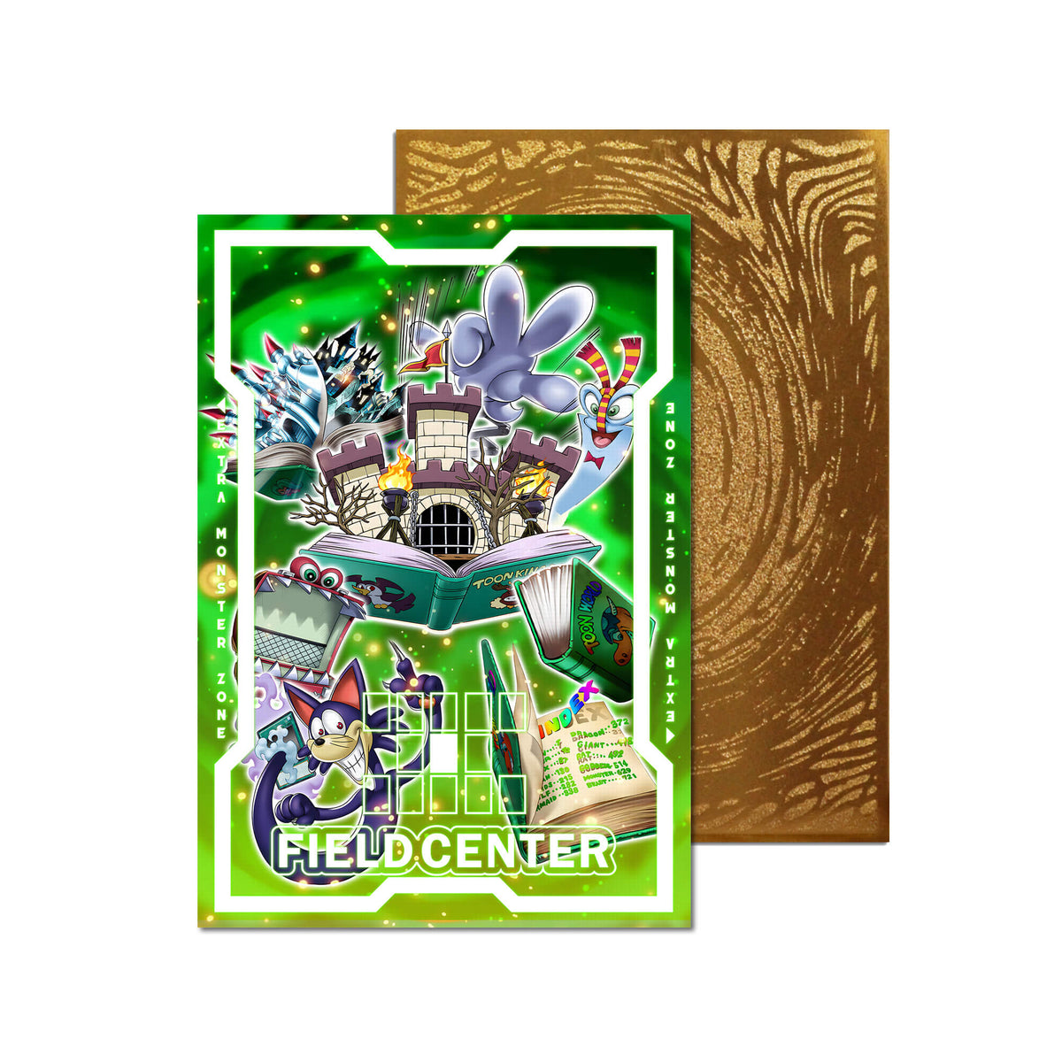 Centre de terrain en métal Dragon Rose noire