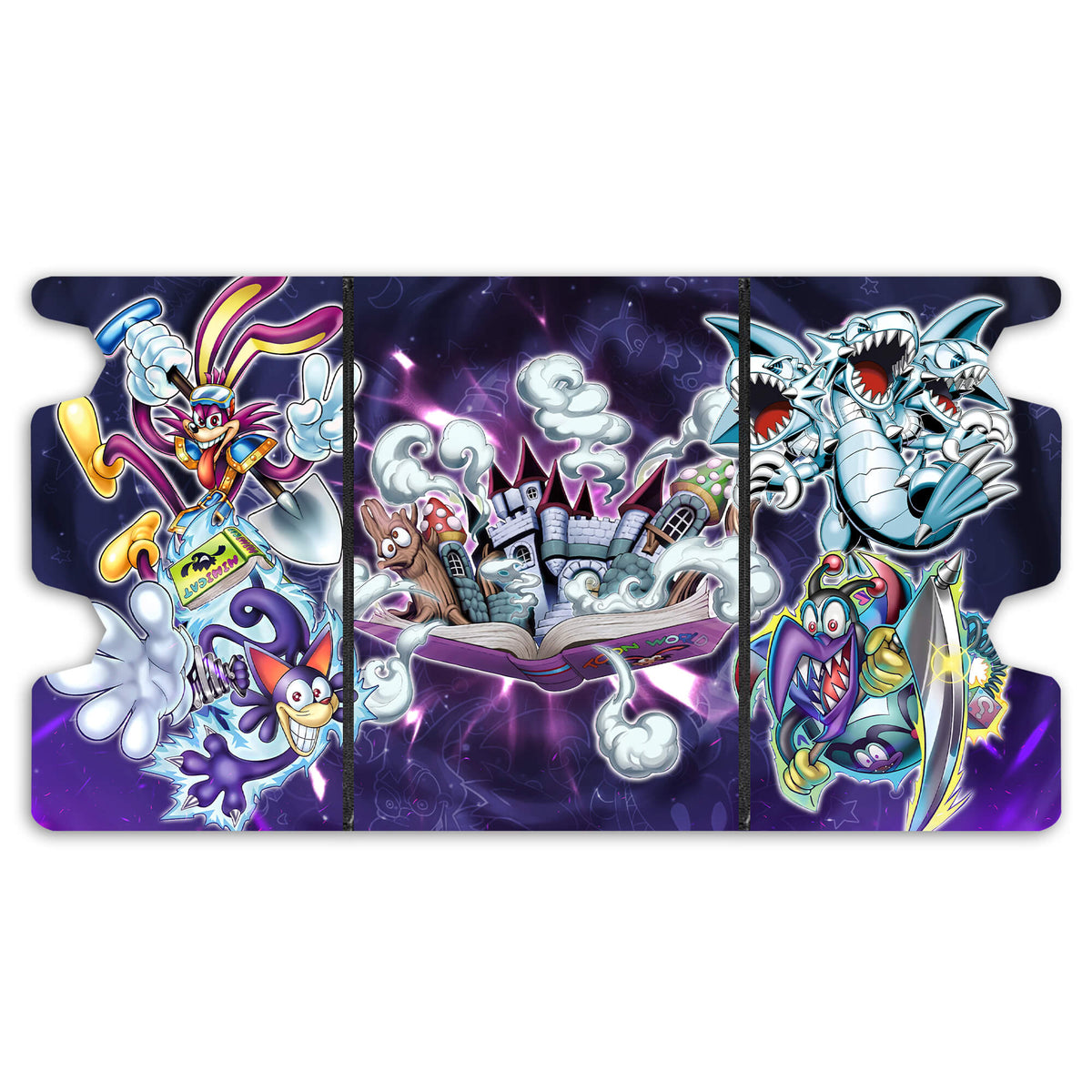 Here is the Full Lid Design of the Toon Monster Mach 3 Black Deck Box. Dark-Rabbit-yugioh-custom-art-leather-durable-LDB-Duel