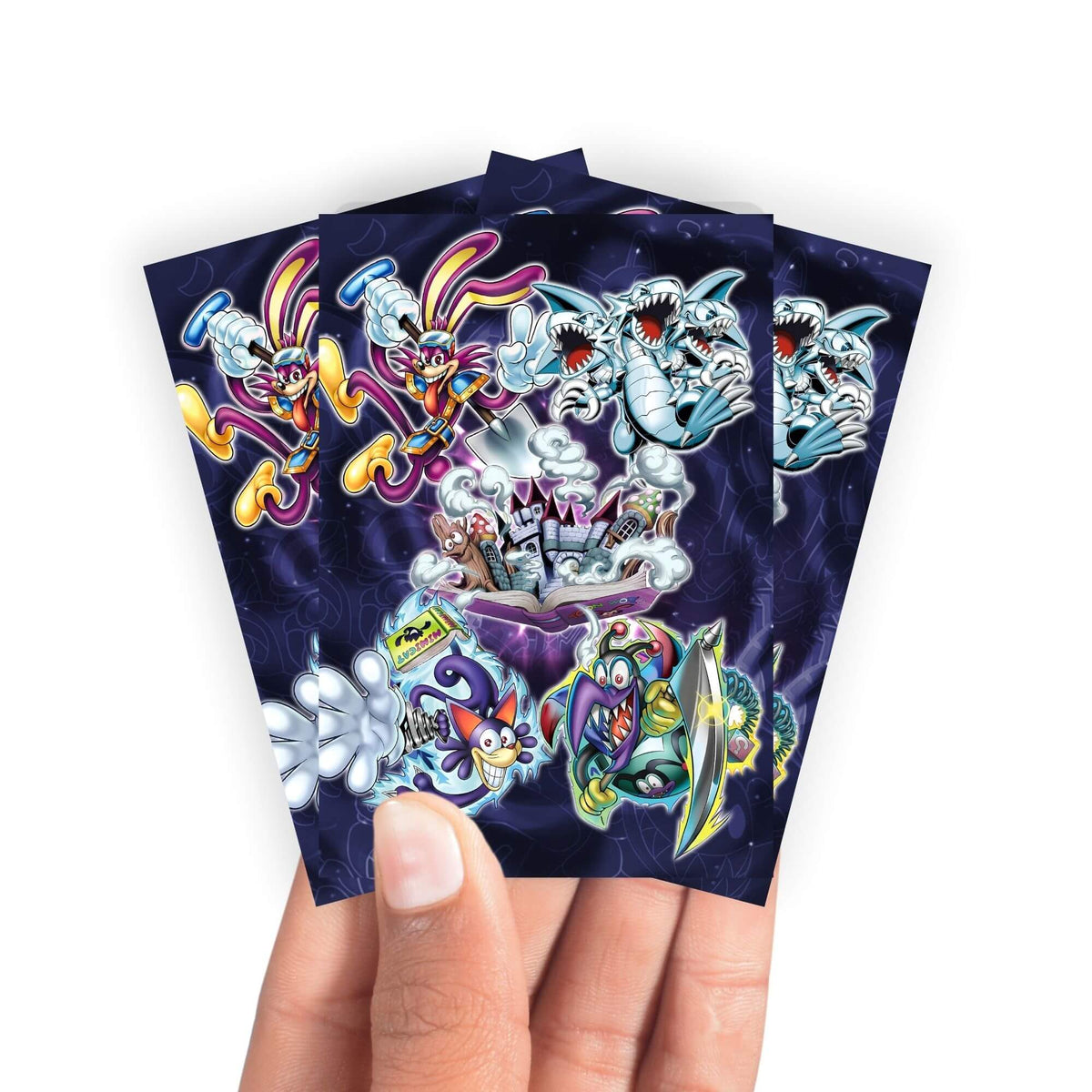 Keep your cards safe and stylish with our borderless card sleeves. Designed edge-to-edge to showcase your artwork, they offer a sleek, modern aesthetic. From LDB Duel, printed with the exclusive Toon Monster design for a fresh, premium feel.Toon-yugioh-card-protection-standard-japanese-dragon-shield-LDB-Duel-borderless