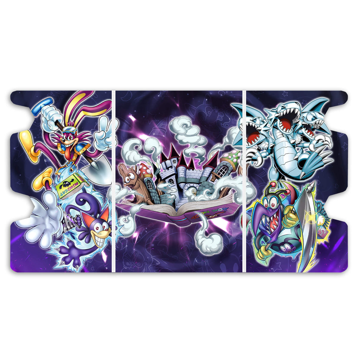 Here is the Full Lid Design of the Toon Monster Mach 3 White Deck Box. Toon-Kingdom-yugioh-custom-deck-portable-collector-LDB-Duel