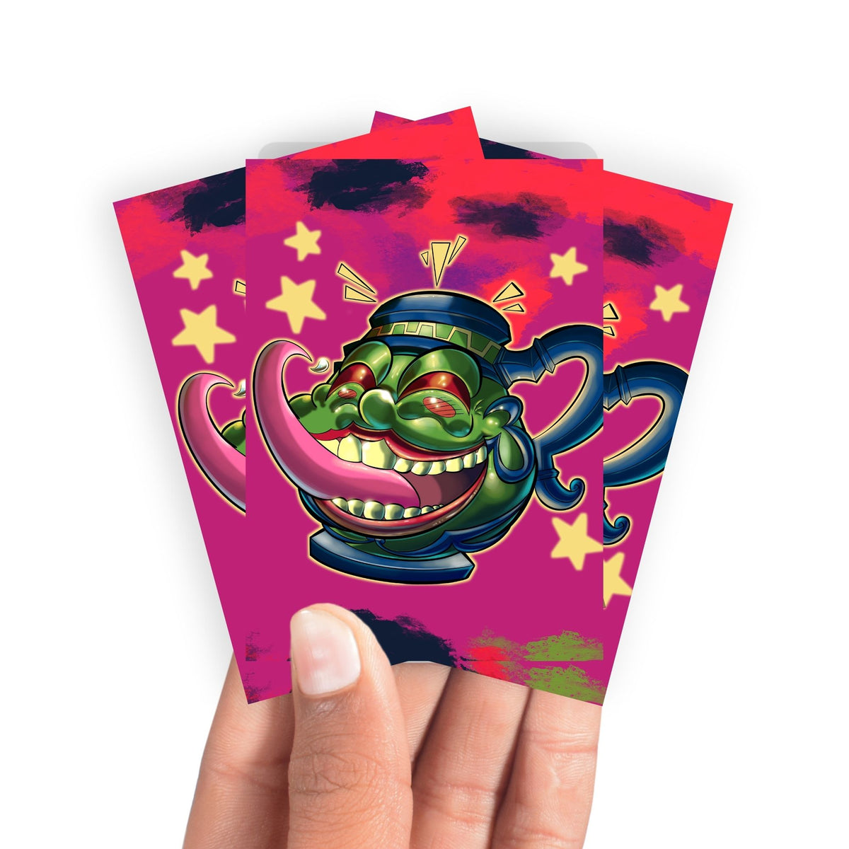 Keep your cards safe and stylish with our borderless card sleeves. Designed edge-to-edge to showcase your artwork, they offer a sleek, modern aesthetic. From LDB Duel, printed with the exclusive Toon of Greed design for a fresh, premium feel.Greed-yugioh-mtg-pokemon-card-protection-standard-japanese-dragon-shield-LDB-Duel-borderless