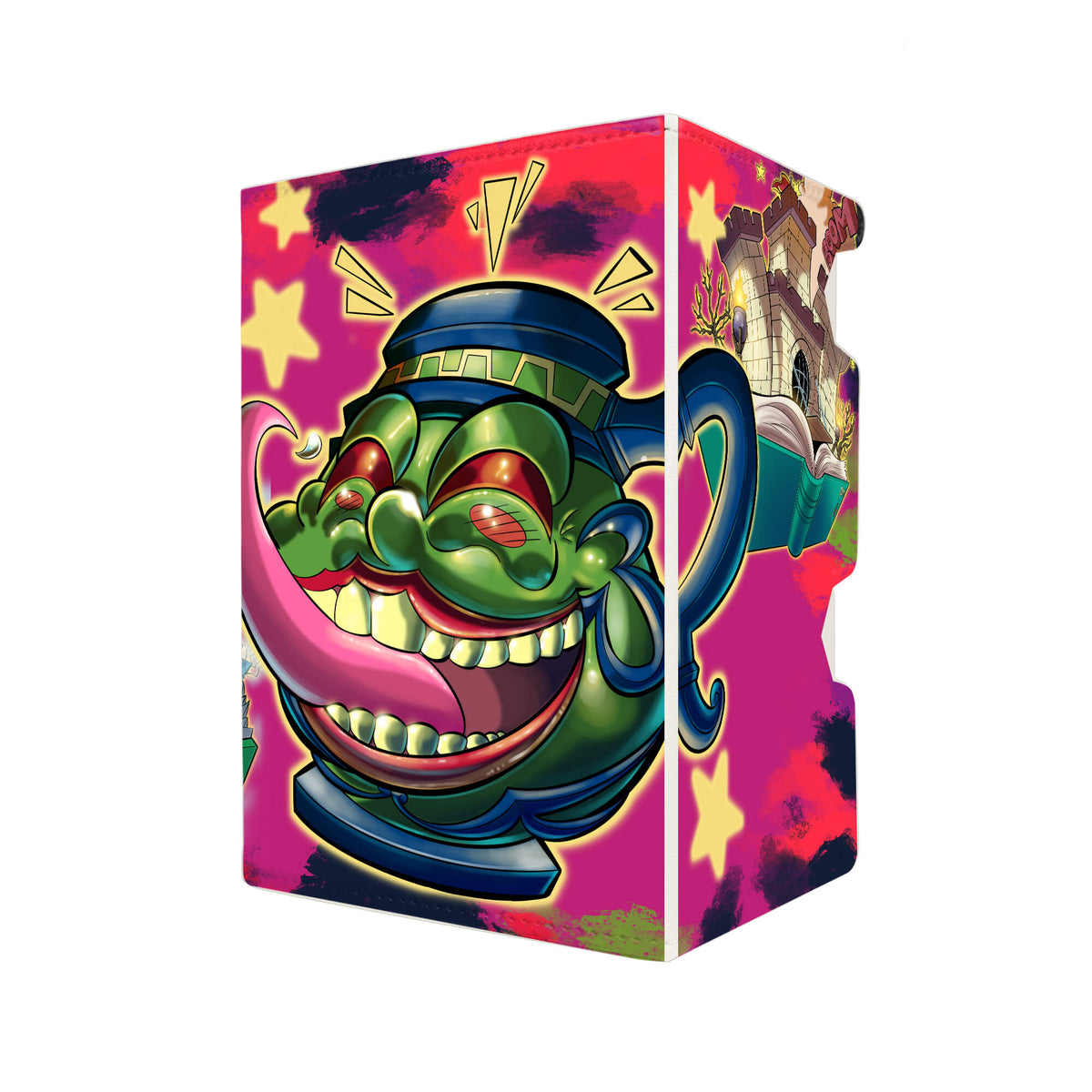 Here's another quality white deck box from LDB Duel featuring our exclusive Toon of Greed art. Fits all types of trading card games, including Pokémon, Yu-Gi-Oh! and Magic The Gathering. The perfect card holder for the TCG player safely holds up to 100 double-sleeved cards. EVEN in extra thick sleeves. Comes with a pull-out dice tray. Jar-Robber-ygo-magic-digimon-card_protector-gaming-accesories-LDB-Duel
