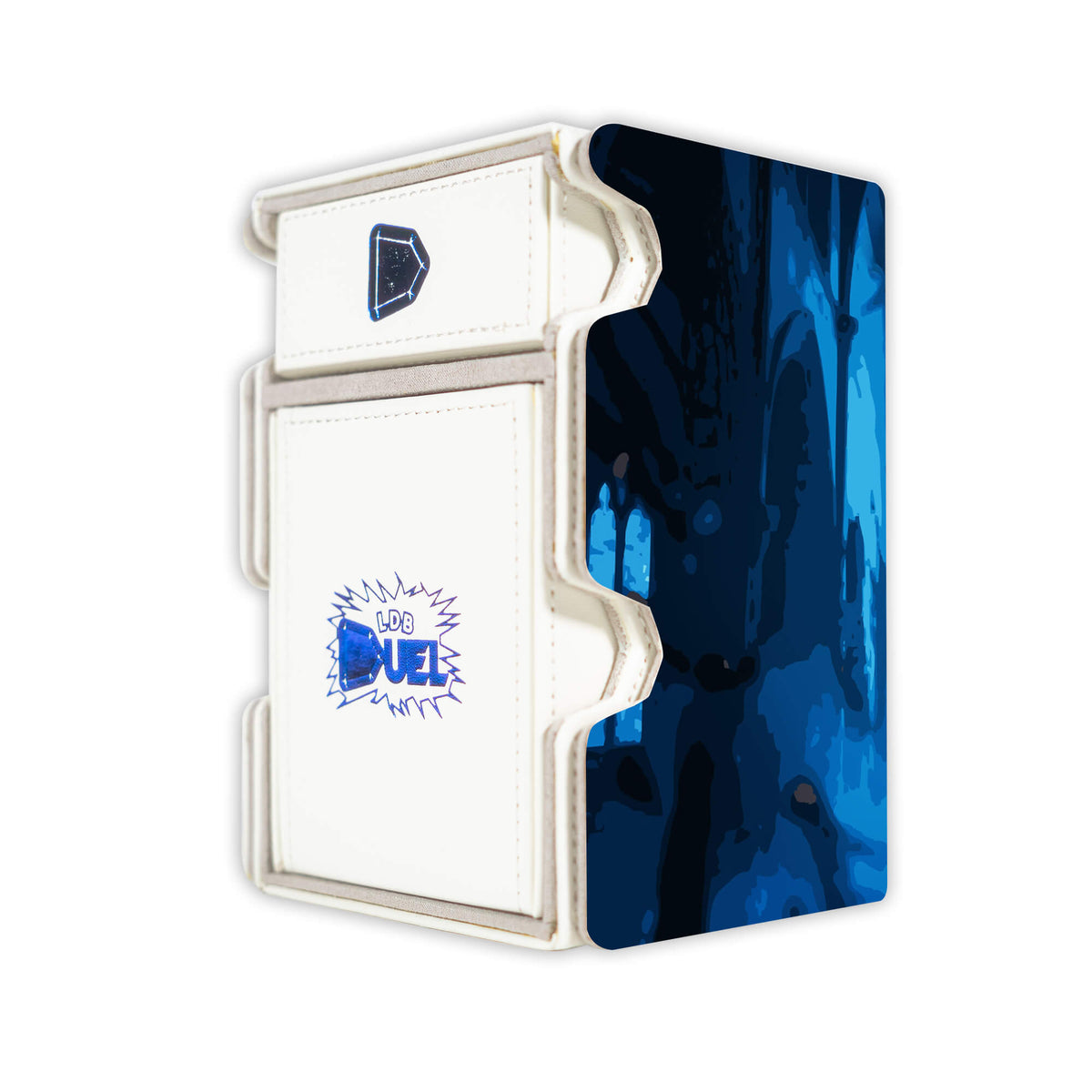 Here is the Right View of the Touka Kirishima Mach 3 White Deck Box. Rabbit-anime-deck-tray-dice-tray-LDB-Duel