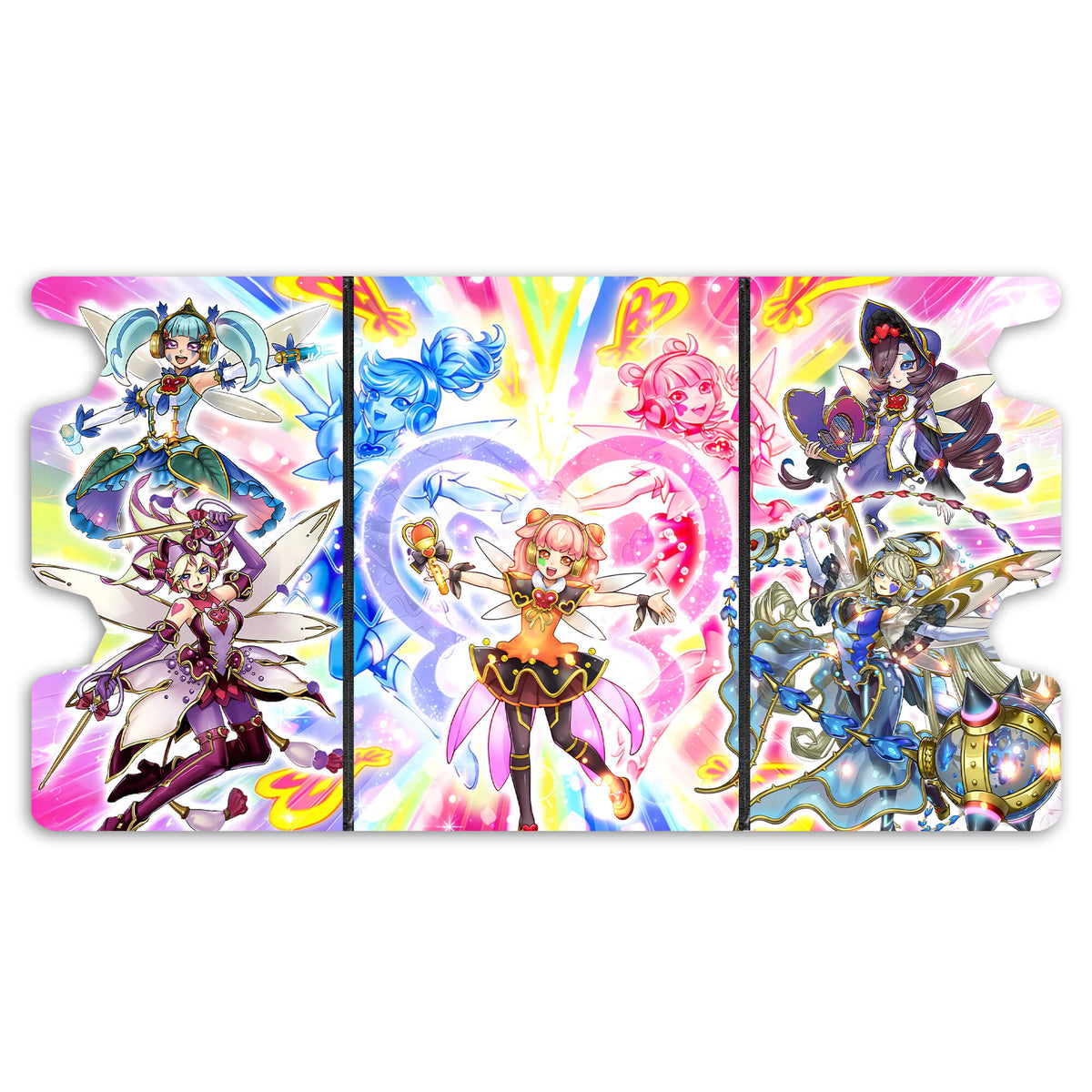 Here is the Full Lid Design of the Trickstar Archetype Mach 3 Black Deck Box. Lilybell-yugioh-custom-art-leather-durable-LDB-Duel