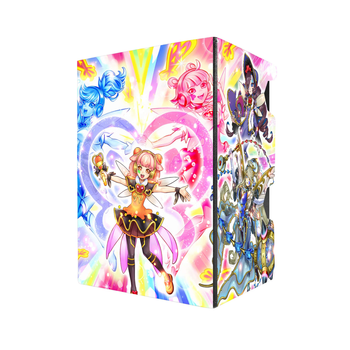 Here's another quality black deck box from LDB Duel featuring our exclusive Trickstar Archetype art. Fits all types of trading card games, including Pokémon, Yu-Gi-Oh! and Magic The Gathering. The perfect card holder for the TCG player safely holds up to 100 double-sleeved cards. EVEN in extra thick sleeves. Comes with a pull-out dice tray. Colchica-yugioh-tcg-accessories-card-storage-LDB-Duel