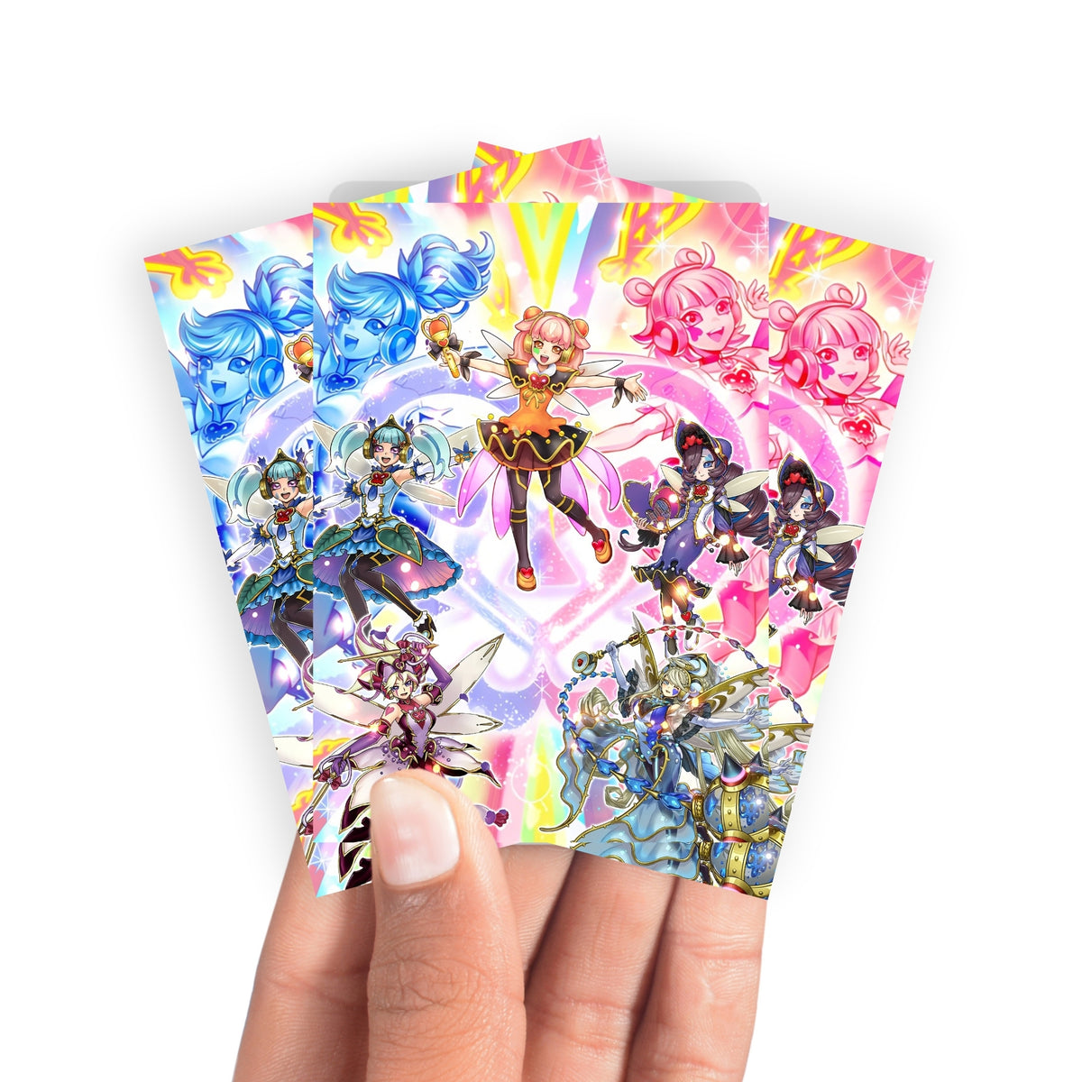 Keep your cards safe and stylish with our borderless card sleeves. Designed edge-to-edge to showcase your artwork, they offer a sleek, modern aesthetic. From LDB Duel, printed with the exclusive Trickstar Archetype design for a fresh, premium feel.Trickstar-yugioh-mtg-pokemon-card-protection-standard-japanese-dragon-shield-LDB-Duel-borderless