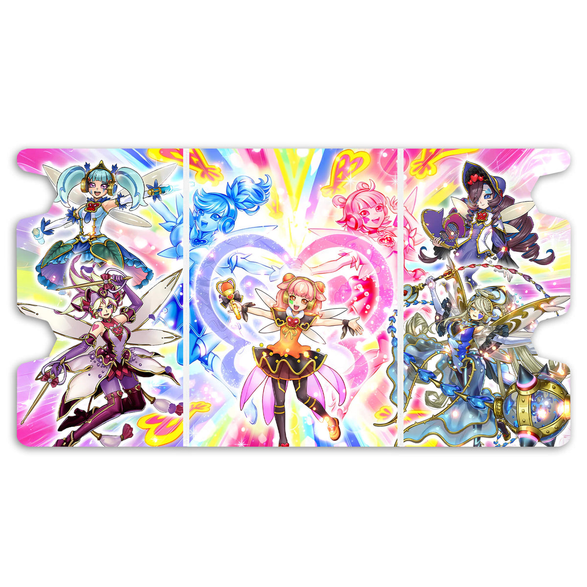 Here is the Full Lid Design of the Trickstar Archetype Mach 3 White Deck Box. Hoody-yugioh-custom-deck-portable-collector-LDB-Duel