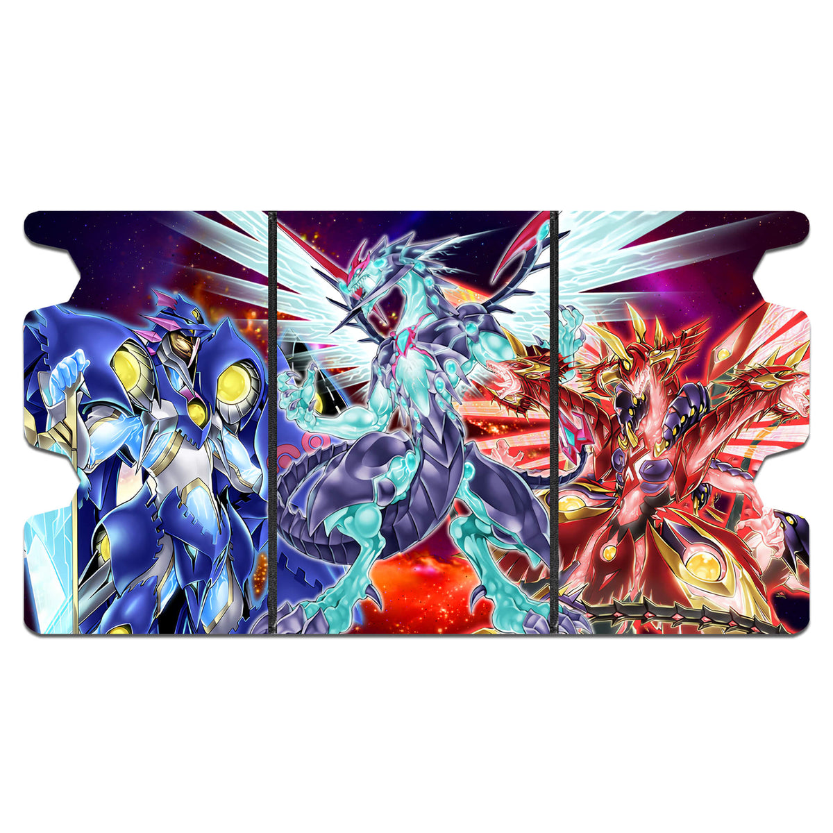 Triple Galaxy Eyes Dragon Deck Box - Holds 100 Double Sleeved Cards Black Triple Galaxy Eyes Dragon Deck Box - Holds 100 Double Sleeved Cards Black